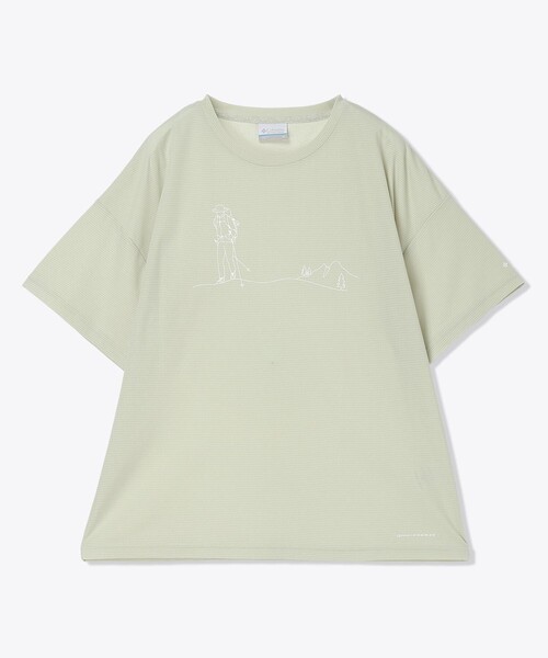 Columbia(コロンビア)の「Columbia/ ウィメンズトレイルラッシュショートスリーブTシャツ /コロンビア(Tシャツ/カットソー・レディース・ライトカーキ/グリーン/ミント・XL/M/L/S)」の13枚目の写真