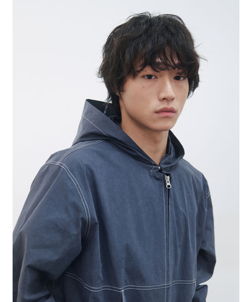KIJUN MEN(キジュンメンズ)の「Navajo Hooded Jacket Navy(ナイロンジャケット・メンズ・その他・MEDIUM/LARGE/X-LARGE)」の4枚目の写真