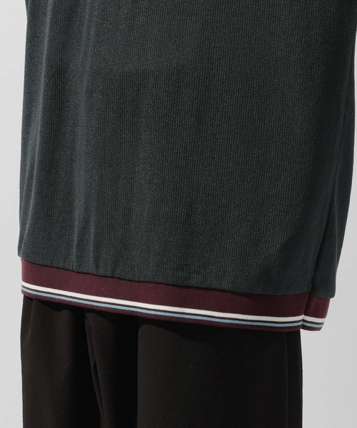 niko and...（ニコアンド）の「配色スキッパーポロ（ポロシャツ・メンズ・ブラウン/ネイビー/アイボリー・LARGE/MEDIUM）」の20枚目の写真