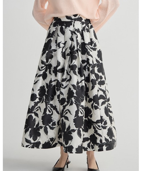 BIRTHDAY BASH(バースデイバッシュ)の「FLOWER VOLUME FLARE SKIRT(フラワーボリュームフレアスカート)(スカート・レディース・ミント/ホワイト・SMALL/MEDIUM)」の17枚目の写真