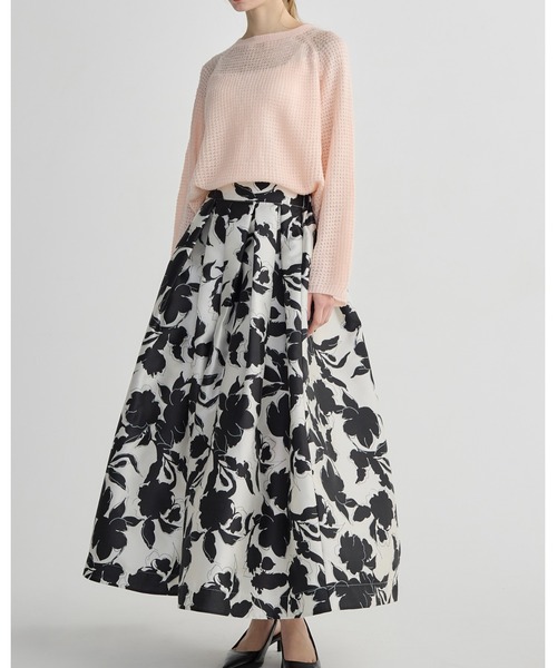 BIRTHDAY BASH(バースデイバッシュ)の「FLOWER VOLUME FLARE SKIRT(フラワーボリュームフレアスカート)(スカート・レディース・ミント/ホワイト・SMALL/MEDIUM)」の13枚目の写真