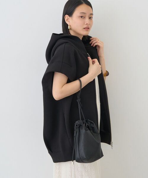 AMERICAN HOLIC（アメリカンホリック）の「ポンチZIPフーディーベスト（ベスト・レディース・アイボリー/杢グレー/チャコールグレー/ブラック・FREE）」の13枚目の写真