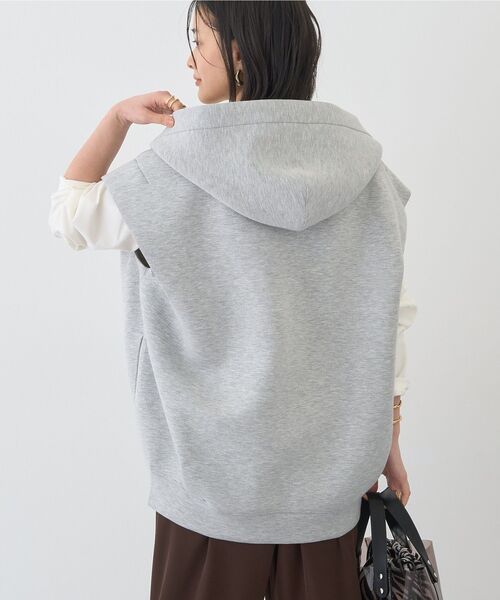 AMERICAN HOLIC（アメリカンホリック）の「ポンチZIPフーディーベスト（ベスト・レディース・アイボリー/杢グレー/チャコールグレー/ブラック・FREE）」の21枚目の写真