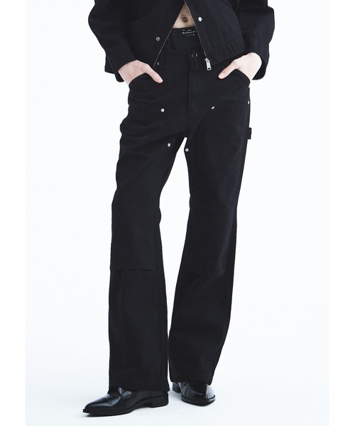 DAIRIKU(ダイリク)の「"Flare" Vintage Wash Painter Chino Pants(チノパンツ・メンズ・グリーン系その他/ブラック・M)」の4枚目の写真