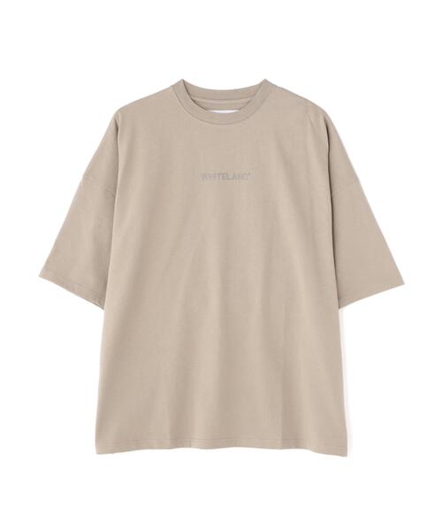 WHITELAND（ホワイトランド）の「【WEB&DEPOT限定】WHITELAND/ホワイトランド/LOGO S/S TEE（Tシャツ/カットソー・レディース・ベージュ/グレー・M/S/L）」の2枚目の写真