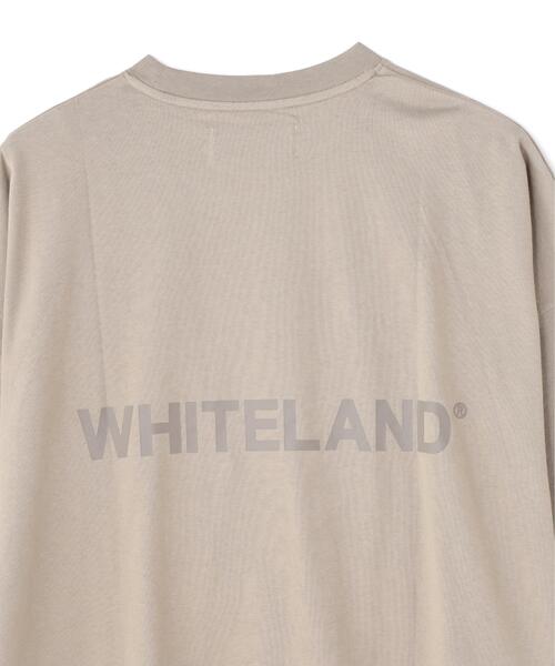 WHITELAND（ホワイトランド）の「【WEB&DEPOT限定】WHITELAND/ホワイトランド/LOGO S/S TEE（Tシャツ/カットソー・レディース・ベージュ/グレー・M/S/L）」の7枚目の写真