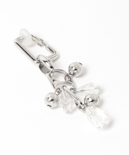 HARE(ハレ)の「クリアパーツメタルイヤリング(HARE)(イヤリング・レディース・シルバー・FREE)」の6枚目の写真