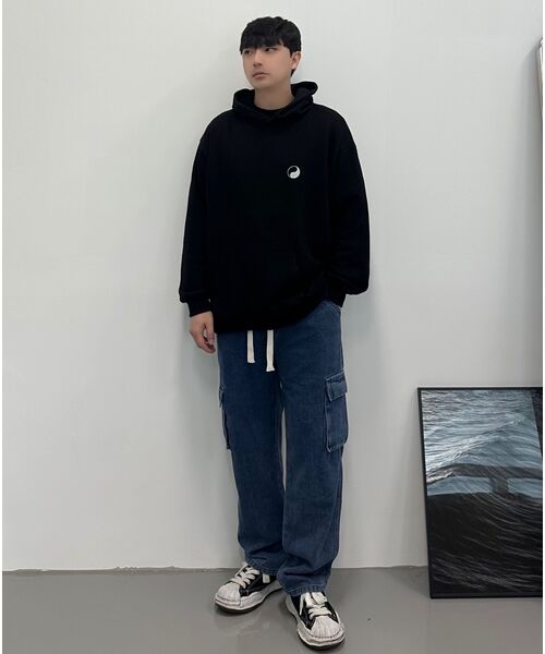 CREAM SODA LAB(クリームソーダラボ)の「シーアルエスディーエル スタンダードカーゴデニムパンツ ディープブルー(デニムパンツ・レディース・その他・L/XL)」の7枚目の写真