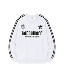 RANDOMOFF（ランダムオフ）の「STAR CREST SPORTY TRACK V-NECK OVER FIT SWEATSHIRT (4color)（スウェット）」