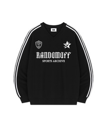 RANDOMOFF（ランダムオフ）の「STAR CREST SPORTY TRACK V-NECK OVER FIT SWEATSHIRT (4color)（スウェット）」