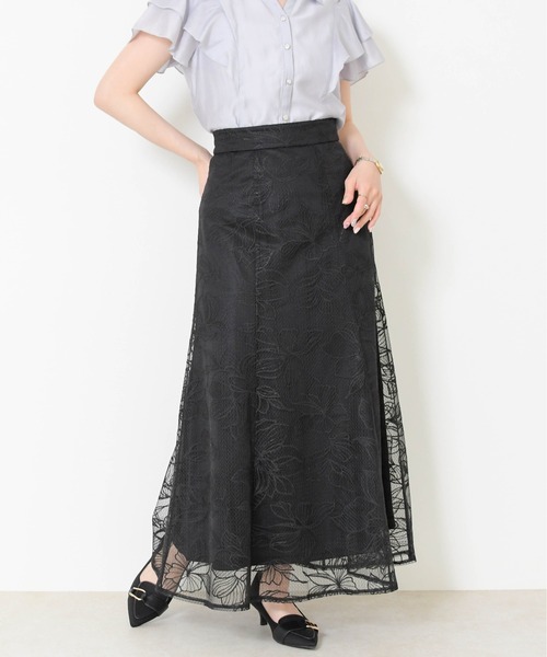 MISCH MASCH（ミッシュマッシュ）の「2026春夏新作 フラワー刺繍Aラインスカート（スカート・レディース・ブラック/ブルー/イエロー/ホワイト・S/M）」の17枚目の写真