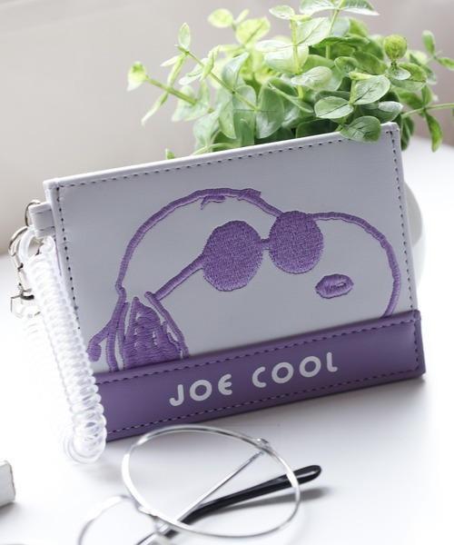 FUNALIVE（ファンアライブ）の「SNOOPY スヌーピー シングルパスケース 合皮 刺繍（パスケース・レディース・ライトベージュ/ホワイト・FREE）」の9枚目の写真