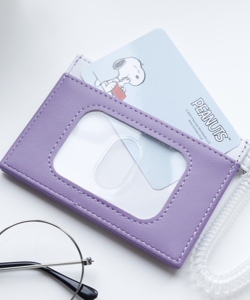 FUNALIVE（ファンアライブ）の「SNOOPY スヌーピー シングルパスケース 合皮 刺繍（パスケース・レディース・ライトベージュ/ホワイト・FREE）」の10枚目の写真