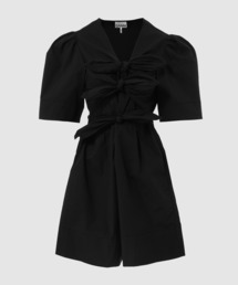 GANNI | Stretch Cotton Mini Tie Strap Dress(ワンピース)