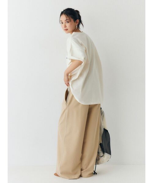 Ungrid（アングリッド）の「ウエストデザインラインパンツ（その他パンツ・レディース・ベージュ/ネイビー/チャコールグレー・FREE）」の20枚目の写真