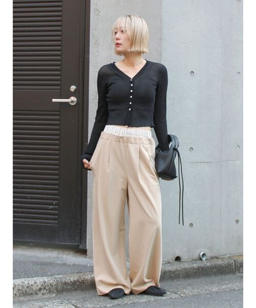 Ungrid（アングリッド）の「ウエストデザインラインパンツ（その他パンツ・レディース・ベージュ/ネイビー/チャコールグレー・FREE）」の21枚目の写真