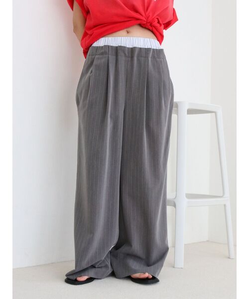 Ungrid（アングリッド）の「ウエストデザインラインパンツ（その他パンツ・レディース・ベージュ/ネイビー/チャコールグレー・FREE）」の22枚目の写真