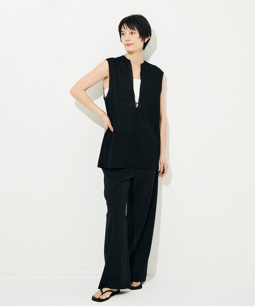 WRAPINKNOT（ラッピンノット）の「[WRAPINKNOT/ラッピンノット]Dry Sheer Milano Knit vest（ニット/セーター・レディース・ブラック/ベージュ・FREE）」の17枚目の写真