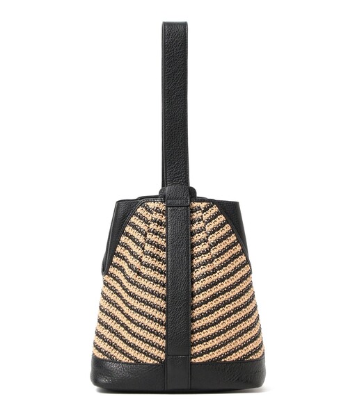 BRILLA per il gusto(ブリッラペルイルグースト)の「POLPETTA / TULIPANO-M 巾着バッグ(トートバッグ・メンズ・ブラック・ONE SIZE)」の1枚目の写真