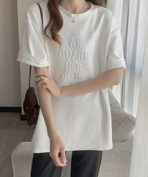 【シンプルなのに存在感のある】3DエンボスロゴＴシャツ