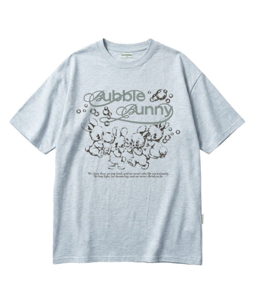 ESCAPEFROM(エスケープフロム)の「バブルバニープリントオーバーサイズ半袖Tシャツメランジピンク(Tシャツ/カットソー・レディース・その他・SMALL/MEDIUM/LARGE)」の3枚目の写真