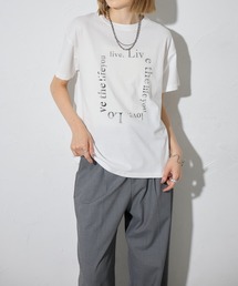 箔プリントアソートロゴ半袖Tシャツ