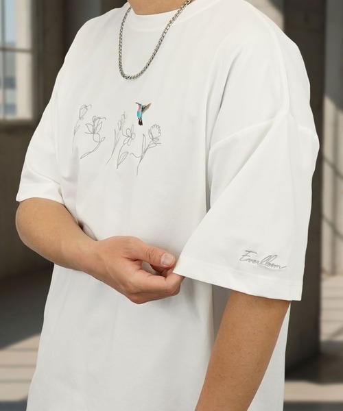 Burner（バーナー）の「【GROOVY STORE】ドローコード付きストレッチオーバーサイズT 接触冷感 吸水速乾（Tシャツ/カットソー・メンズ・ホワイト系その他5/ブラック/ブラック系その他2/ホワイト系その他2/ブラック系その他5/ホワイト/ライトブラック/ブラック系その他6/ダークネイビー/スミクロ・M/L/LL）」の3枚目の写真