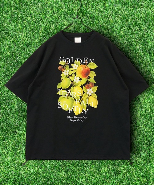 Burner（バーナー）の「【GROOVY STORE】ドローコード付きストレッチオーバーサイズT 接触冷感 吸水速乾（Tシャツ/カットソー・メンズ・ホワイト系その他5/ブラック/ブラック系その他2/ホワイト系その他2/ブラック系その他5/ホワイト/ライトブラック/ブラック系その他6/ダークネイビー/スミクロ・M/L/LL）」の7枚目の写真