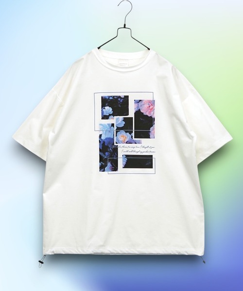 Burner（バーナー）の「【GROOVY STORE】ドローコード付きストレッチオーバーサイズT 接触冷感 吸水速乾（Tシャツ/カットソー・メンズ・ホワイト系その他5/ブラック/ブラック系その他2/ホワイト系その他2/ブラック系その他5/ホワイト/ライトブラック/ブラック系その他6/ダークネイビー/スミクロ・M/L/LL）」の22枚目の写真