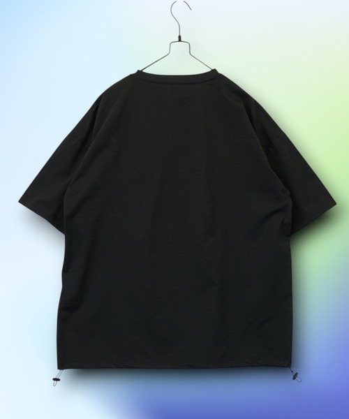 Burner（バーナー）の「【GROOVY STORE】ドローコード付きストレッチオーバーサイズT 接触冷感 吸水速乾（Tシャツ/カットソー・メンズ・ホワイト系その他5/ブラック/ブラック系その他2/ホワイト系その他2/ブラック系その他5/ホワイト/ライトブラック/ブラック系その他6/ダークネイビー/スミクロ・M/L/LL）」の21枚目の写真