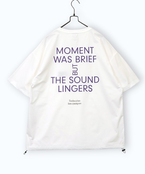 Burner（バーナー）の「【GROOVY STORE】ドローコード付きストレッチオーバーサイズT 接触冷感 吸水速乾（Tシャツ/カットソー・メンズ・ホワイト系その他5/ブラック/ブラック系その他2/ホワイト系その他2/ブラック系その他5/ホワイト/ライトブラック/ブラック系その他6/ダークネイビー/スミクロ・M/L/LL）」の11枚目の写真