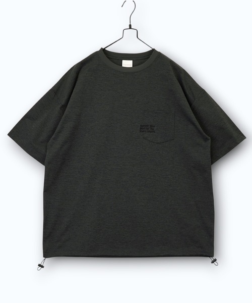 Burner（バーナー）の「【GROOVY STORE】ドローコード付きストレッチオーバーサイズT 接触冷感 吸水速乾（Tシャツ/カットソー・メンズ・ホワイト系その他5/ブラック/ブラック系その他2/ホワイト系その他2/ブラック系その他5/ホワイト/ライトブラック/ブラック系その他6/ダークネイビー/スミクロ・M/L/LL）」の14枚目の写真