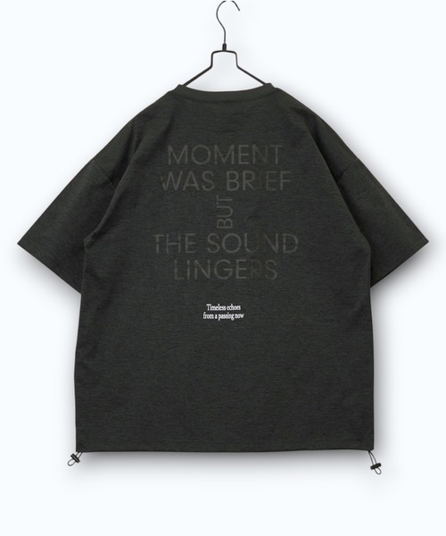 Burner（バーナー）の「【GROOVY STORE】ドローコード付きストレッチオーバーサイズT 接触冷感 吸水速乾（Tシャツ/カットソー・メンズ・ホワイト系その他5/ブラック/ブラック系その他2/ホワイト系その他2/ブラック系その他5/ホワイト/ライトブラック/ブラック系その他6/ダークネイビー/スミクロ・M/L/LL）」の15枚目の写真