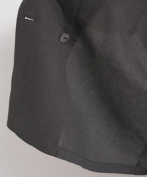 THE SHOP TK (ザ ショップ ティーケー )の「【夏の通勤スタイルに】涼やかな着心地 麻調ダブルブレストジャケット(テーラードジャケット・レディース・スミクロ/ベージュ・13/12)」の3枚目の写真