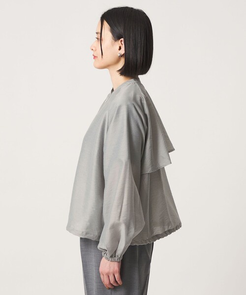 A DAY IN THE LIFE UNITED ARROWS(アデイインザライフユナイテッドアローズ)の「シアーブルゾン ‐ウォッシャブル‐<A DAY IN THE LIFE>(ブルゾン・レディース・ブラック/ライム/ライトグレー/ホワイト・FREE)」の12枚目の写真