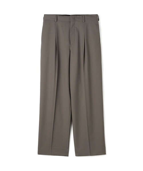 EDITION(エディション)の「Super120's ウォッシャブルウール スラックス(スラックス・メンズ・グリーン/グレー系その他2/ブラック・L/S/M)」の1枚目の写真