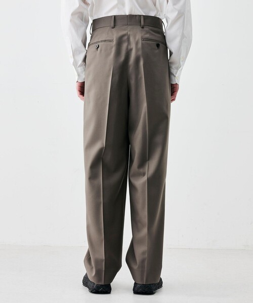 EDITION(エディション)の「Super120's ウォッシャブルウール スラックス(スラックス・メンズ・グリーン/グレー系その他2/ブラック・L/S/M)」の7枚目の写真