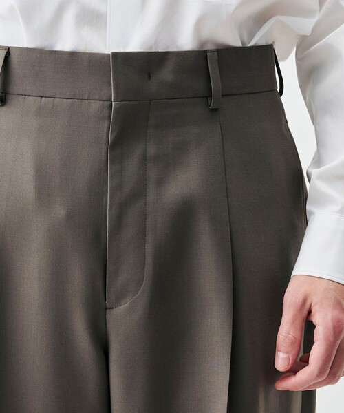 EDITION(エディション)の「Super120's ウォッシャブルウール スラックス(スラックス・メンズ・グリーン/グレー系その他2/ブラック・L/S/M)」の8枚目の写真