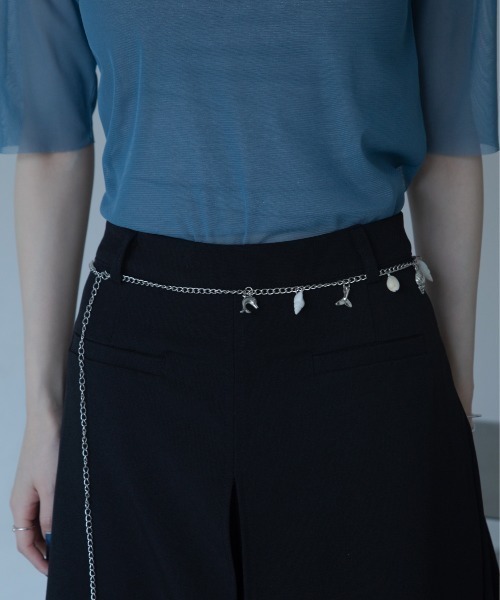 VACANCY(ヴァカンシー)の「ハーフパンツ風レイヤードスラックス(スラックス・レディース・ホワイト/ブラック・LARGE/MEDIUM/SMALL)」の16枚目の写真