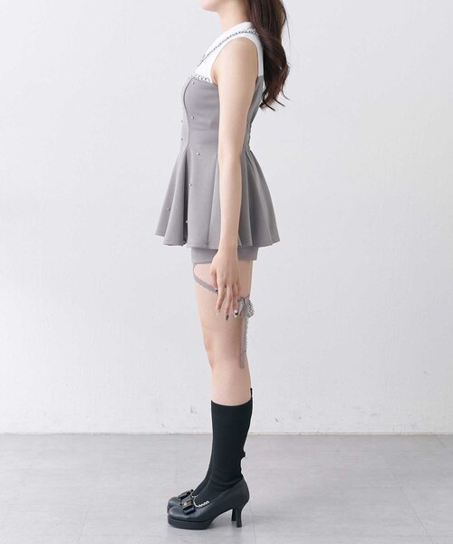 セール】【Belle Charme】Jewel Peplum Tops（シャツ/ブラウス