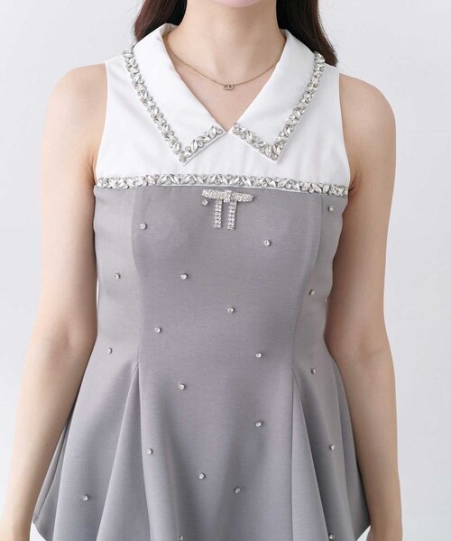 セール】【Belle Charme】Jewel Peplum Tops（シャツ/ブラウス