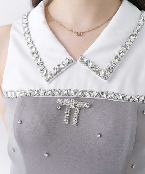 セール】【Belle Charme】Jewel Peplum Tops（シャツ/ブラウス