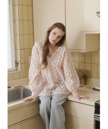 NOTREemor（ノートルエモア）の「flower jacquard mini dress（ワンピース）」