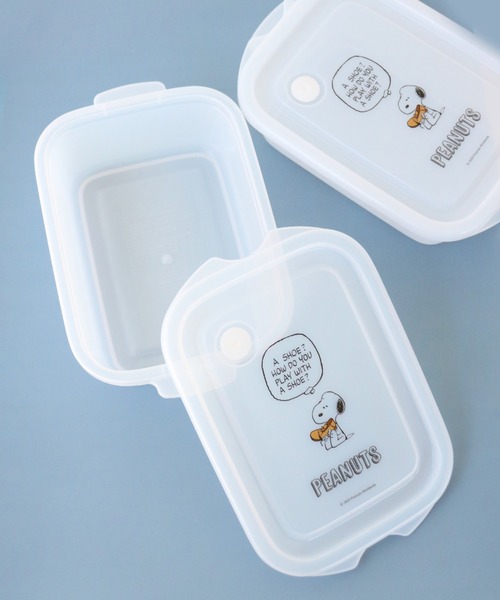 PEANUTS（ピーナッツ）の「〈PEANUTS/ピーナッツ〉スヌーピー カラーシリーズ シールボックスM 2個入り 保存容器 FCN2W（お弁当箱・レディース・ブルー/イエロー/グリーン/ピンク/レッド/ホワイト・ONE SIZE）」の16枚目の写真