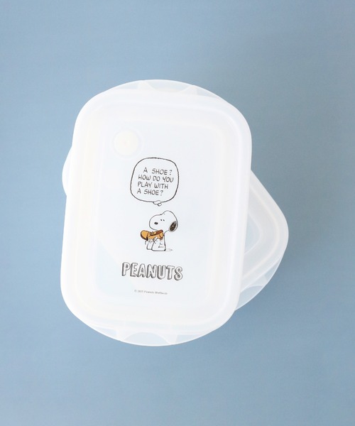 PEANUTS（ピーナッツ）の「〈PEANUTS/ピーナッツ〉スヌーピー カラーシリーズ シールボックスM 2個入り 保存容器 FCN2W（お弁当箱・レディース・ブルー/イエロー/グリーン/ピンク/レッド/ホワイト・ONE SIZE）」の14枚目の写真