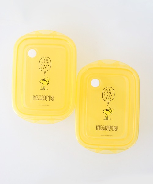 PEANUTS（ピーナッツ）の「〈PEANUTS/ピーナッツ〉スヌーピー カラーシリーズ シールボックスM 2個入り 保存容器 FCN2W（お弁当箱・レディース・ブルー/イエロー/グリーン/ピンク/レッド/ホワイト・ONE SIZE）」の7枚目の写真