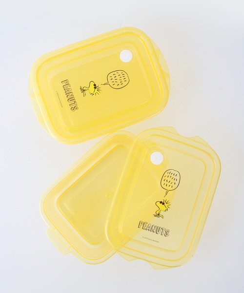 PEANUTS（ピーナッツ）の「〈PEANUTS/ピーナッツ〉スヌーピー カラーシリーズ シールボックスM 2個入り 保存容器 FCN2W（お弁当箱・レディース・ブルー/イエロー/グリーン/ピンク/レッド/ホワイト・ONE SIZE）」の8枚目の写真