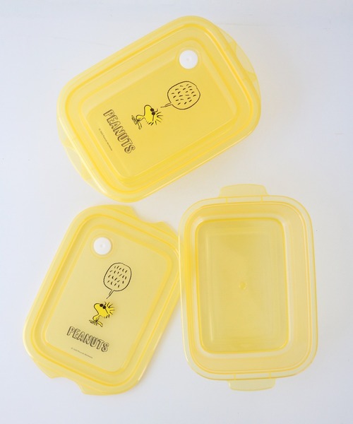 PEANUTS（ピーナッツ）の「〈PEANUTS/ピーナッツ〉スヌーピー カラーシリーズ シールボックスM 2個入り 保存容器 FCN2W（お弁当箱・レディース・ブルー/イエロー/グリーン/ピンク/レッド/ホワイト・ONE SIZE）」の9枚目の写真