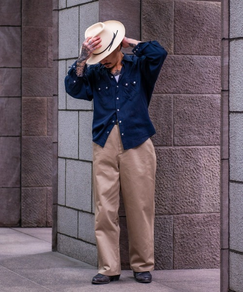 MAGIC NUMBER（マジック ナンバー）の「【MAGIC NUMBER】Bicchu"備中" M-41 Utility Trousers（チノパンツ・メンズ・ブラウン系/ネイビー/ブラック/ベージュ・LARGE/MEDIUM）」の8枚目の写真