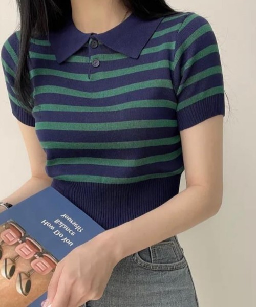semplice（センプリチェ）の「ニット・セーター【韓国ファッション】（ニット/セーター・レディース・ベージュ/キャメル/ホワイト/ブラック/ブルー・F）」の8枚目の写真
